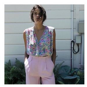 Zara Floral Bodysuit Blouse 🌸